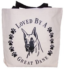 Loved By A Great Dane Tote Bag New  MADE IN USA picture