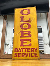 Super Rare Globe Service Sign Gas & Oil Advertising Sign picture
