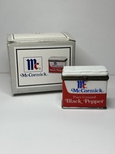 Rare Retired McCormick Porcelain Hinged Trinket Box Black Pepper PHB Collection picture