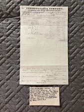 1875 Pennsylvania Company Report of Railway and Bridge Materials  picture