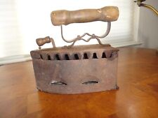 Vintage Antique Cast Iron Charcoal Sad Iron Box - 8