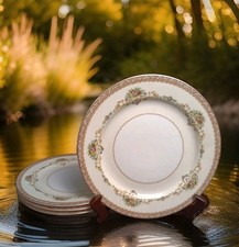 4 Noritake N77 Dinner Plates Occupied Japan 10