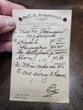 Vintage Antique Perscription New Orleans Barrone St picture