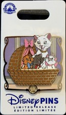Authentic Hong Kong Disney 2026 The Aristocats 55th Anniversary Marie Basket Pin picture
