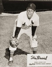 Stan Musial promotes Rawlings baseball gloves this promotional pho- Old Photo 1 picture