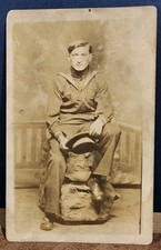 WWI Young Man In His U.S. Coast Guard Uniform 1917/18 All Offers Considered  picture