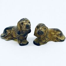 Vtg PAIR OF DACHSHUND DOXIE Porcelain Figurines OMC JAPAN picture
