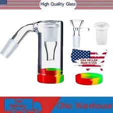 45° Glass Ash Catcher Glass Hookah Attachment for Water Pipe Smoking , Set of 4. picture