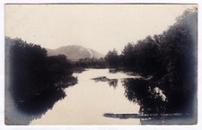 1907-15 Tunkhannock PA Real Photo Postcard RARE RPPC Creek Looking West Wyoming picture