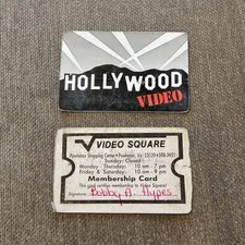 Vintage Hollywood Video / Video Square Central VA Membership Card Lot  Nostalgia picture