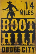 BOOT HILL - DODGE CITY ADVERTISING SIGN picture