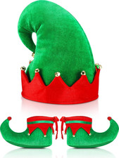 SATINIOR Christmas Santa Elf Shoe Hat 8