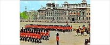 1960s Trooping the Colour Litho Postcard London Horseguards Parade Scene picture