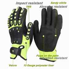 Cut and Slip Resistant High Visibility Impact Safety Work Gloves (XL) picture