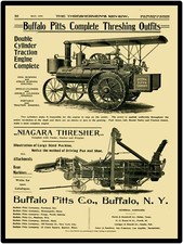 Buffalo Pitts Traction Engine, Buff., New York NEW Sign 24x30