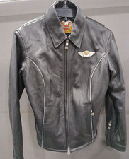 Harley-Davidson 100th Anniversary Leather Motorcycle Jacket ● Adult Small picture