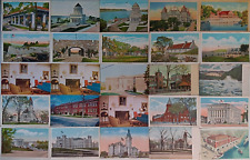 25 Blank Antique Vintage New York Postcards Niagara Ticonderoga Buffalo + Lot 18 picture