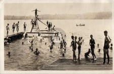 1921 Boys Swimming North Belgrade Maine ME RPPC Photo Postcard COPY picture