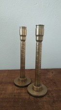 Arts & Crafts Era Bronze & Copper Candlestick Holders Stickley /Jarve Era 5.3LB picture