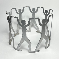 Vintage ‘ORBIS’ by HERI BRAUNER/Austrian design/1970s/metal base only/8 figures picture