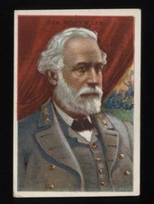 1911 T68 ATC Heroes of History Tobacco Royal Bengals Back Card Robert E Lee picture