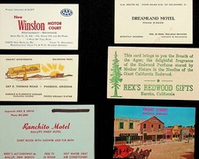 SIX VINTAGE BUSINESS CARDS - EE-57 picture