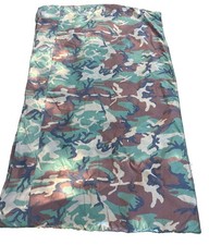 Vintage US Military Woodland Camo Padded Cot ?Blanket DDT Tag Camouflage picture