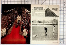 1947 Royal Honeymoon Princess Elizabeth Philip Magazine Ephemera Dexter Ad picture