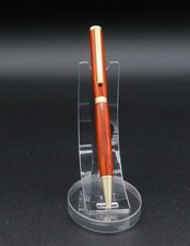 (P46) Handcrafted Slimline pen with Satin Gold trim and Paduak wood infill. picture