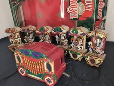 Vintage 1992 Mr Christmas Holiday Carousel 6 Horses & Organ w Lights 680599 picture