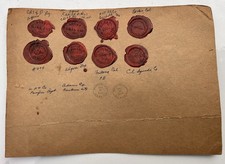 Antique 1800s Wells Fargo Wax Seal Stamps Railroad Railway picture