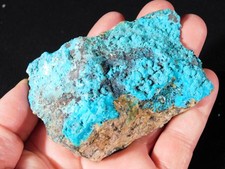 Larger Bright BLUE Chrysocolla Cluster From Tyrone New Mexico 218gr picture