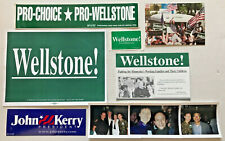 VINTAGE 1996 Minnesota Senator Paul Wellstone CAMPAIGN ITEMS Sign Sticker Paper picture