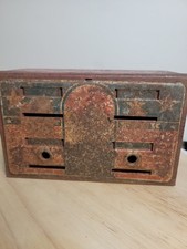 Vintage ?1940s–50s? Trade Stimulator Cabinet • Patriotic Faceplate • Coin‑Op... picture
