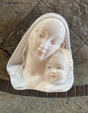 Vintage Porcelain Madonna and Child Figure Made in Italy picture
