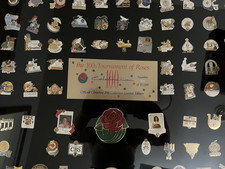 96th-100th Tournament of Roses Cloisonne Pin Sets Matching #109 COA Boxed picture
