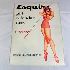 Vintage Esquire 1955 Girl Calendar Special Deluxe Edition complete picture