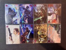 2025 Topps Chrome Star Wars Galaxy Magenta Lava /250 8 Card Lot picture