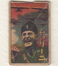 Benito Mussolini Map of Ethiopia Japan Menko card 1930s aa picture