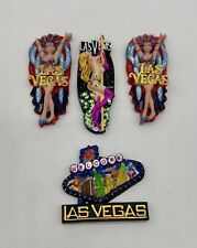 Las Vegas Showgirls Pole Dancer Souvenirs with NO MAGNET 3D Design LOT OF 4 picture