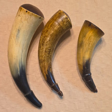 18th to Early 19th Century Powder Horns With Engraving picture