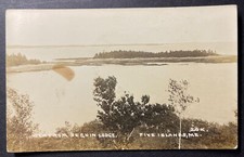 View from Seguin Lodge Five Islands Maine RPPC picture