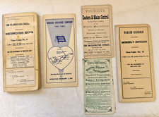 FIVE VINTAGE RAILROAD PASSENGER TIMETABLES - LOT 1 picture