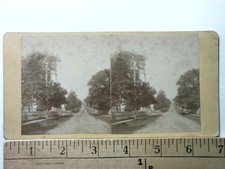 Main Street Castine Maine Stereoview Geo. E. Collins 1870s Town View picture