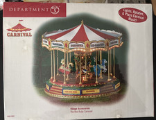 Department 56 The Red Ruby Carousel Carnival Christmas Village Accessory Sealed picture