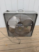 Vtg Belco Box FAN Grey Large Working P-20 2 Speed Industrial Farm Barn picture