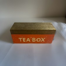 Rare Ornate Metal And Wood Tea Box 10