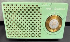 Vintage 1955 GE General Electric 678Transistor Radio Green W/ Rare Eveready 239 picture