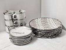 VINTAGE SET OF 6 S.P.M WALKURE BAYREUTH PORZELLAN PLATE, SAUCER & CUP BRAND NEW picture
