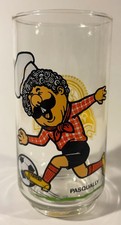Vintage 1980s Chuck E Cheese's Pizza Time Theatre Pasqually Glass RARE Excellent picture